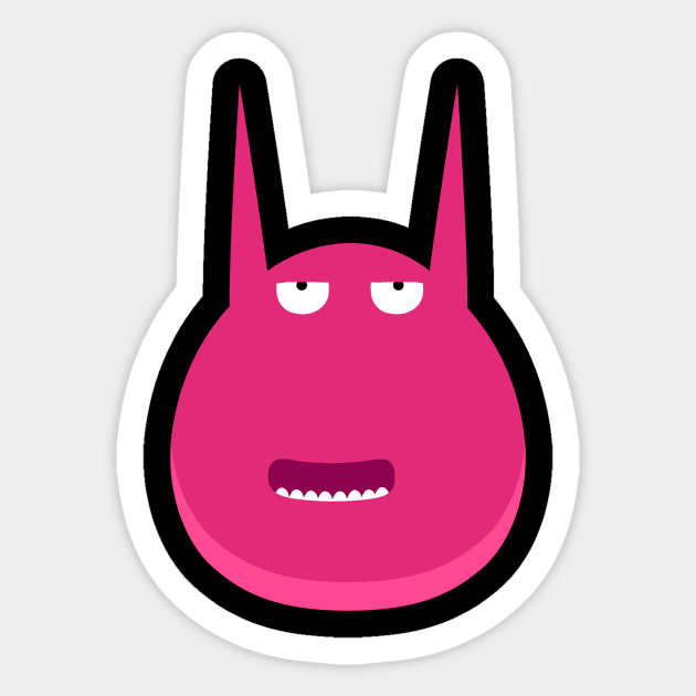 Yawn character Sticker by simonox